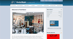 Desktop Screenshot of fortemusic.biz