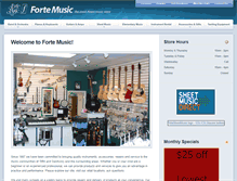 Tablet Screenshot of fortemusic.biz